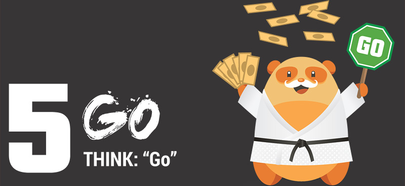 5-GO, THINK: "Go"